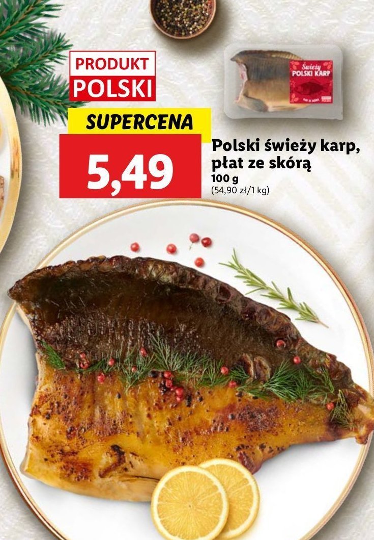 Karp płat ze skórą promocja