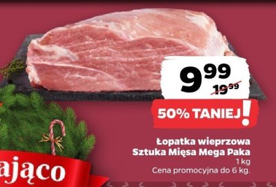 Łopatka wieprzowa Sztuka Mięsa Mega Paka promocja w Netto
