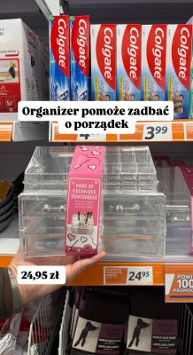 Organizer do kosmetyków transparentny promocja w Action