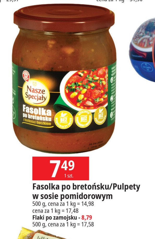 Fasola po bretońsku Wiodąca marka nasze specjały promocja