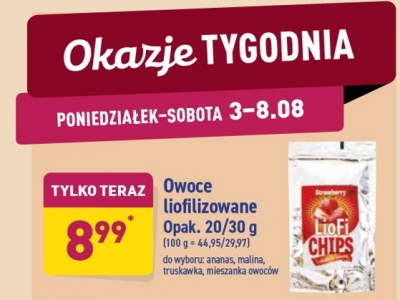 Truskawka Elena liofi chips promocja
