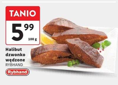 Halibut dzwonko wędzone RYBHAND promocja w Intermarche