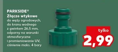Złącze wtykowe Parkside promocja w Kaufland