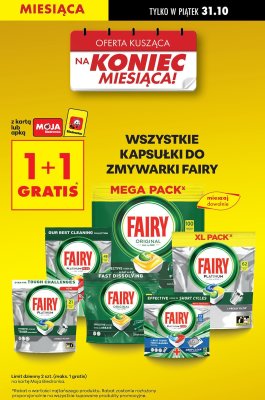 Kapsułki do zmywarki Fairy Platinum promocja w Biedronka