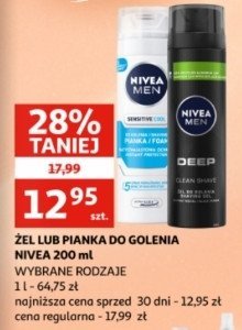 Żel do golenia Nivea men deep promocja