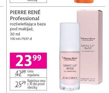 Baza pod makijaż illuminating Pierre rene professional promocja