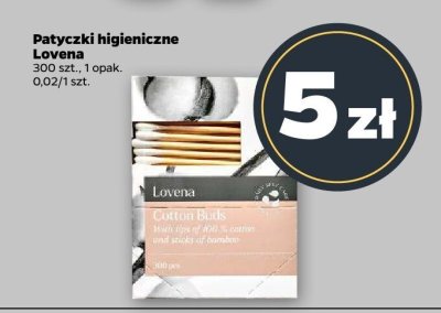 Patyczki higieniczne Lovena promocja w Netto