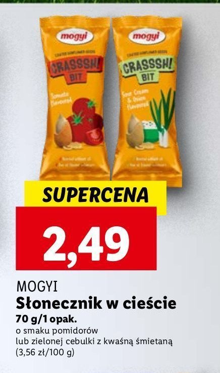 Słonecznik w cieście o smaku zielonej cebulki Mogyi promocja