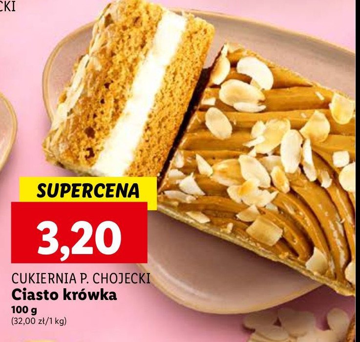 Ciasto krówka Chojecki promocja