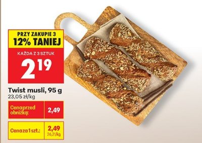 Twist musli, 95 g promocja w Biedronka