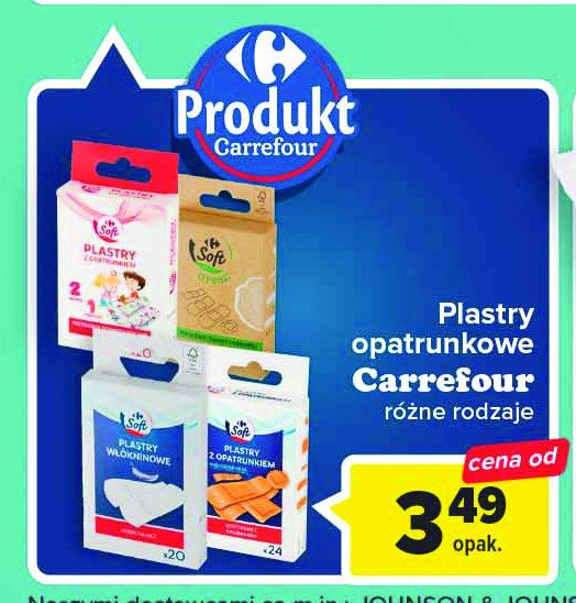 Plastry włókninowe Carrefour soft promocja