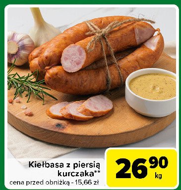 Kiełbasa z piersi kurczaka promocja