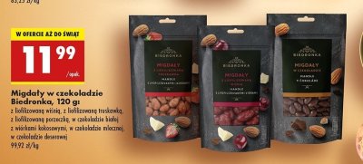 Migdały z liofilizowaną porzeczką Biedronka promocja
