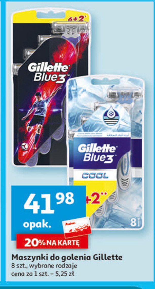 Maszynka do golenia Gillette blue 3 cool promocja