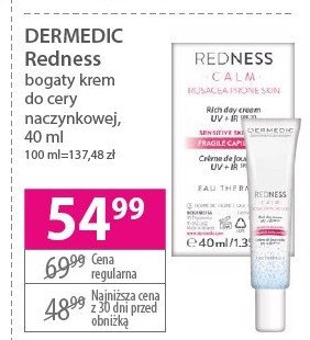 Krem do twarzy bogaty DERMEDIC REDNESS CALM promocja
