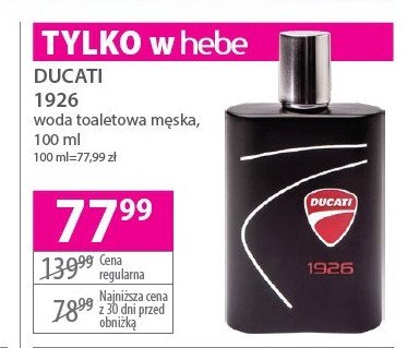 Woda toaletowa Ducati 1926 promocja