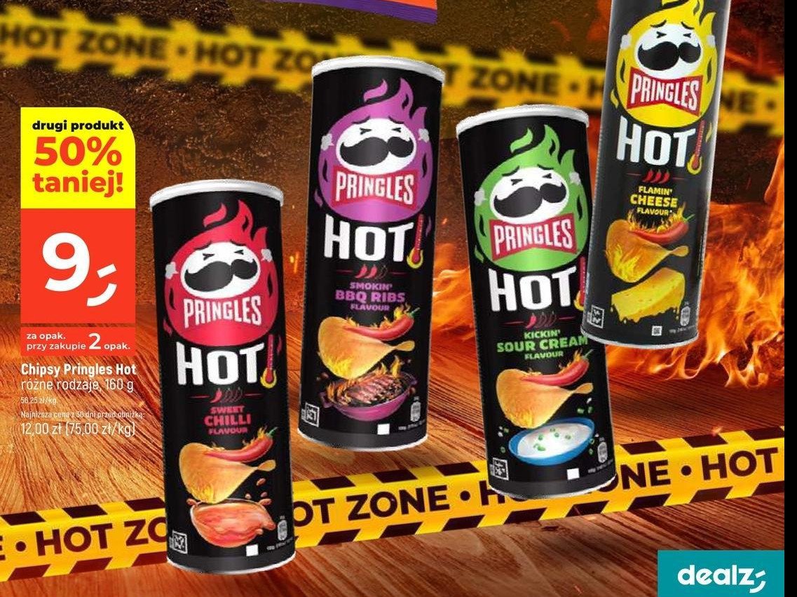 Chipsy kickin' sour cream Pringles hot promocja