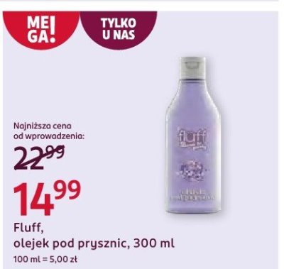 Olejek pod prysznic Fluff, 300 ml promocja w Rossmann