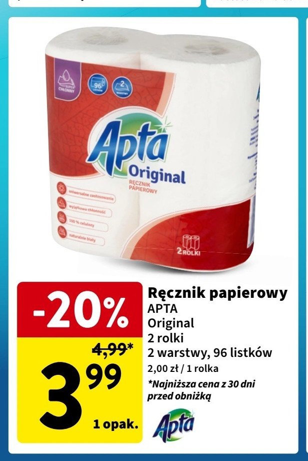 Ręczniki kuchenne Apta promocja