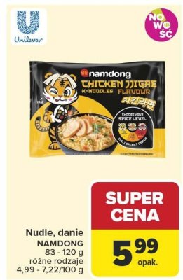 Nudle, danie NAMDONG promocja w Carrefour