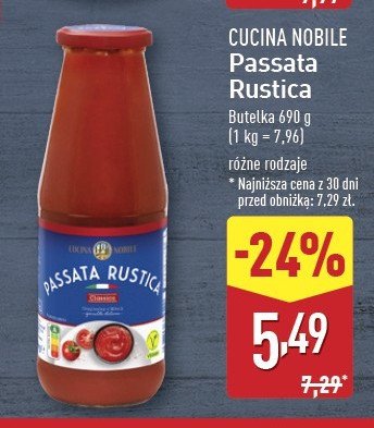 Passata rustica Cucina nobile promocja w Aldi