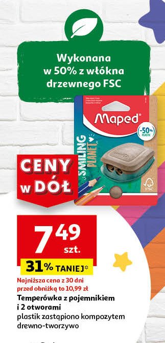 Temperówka 2 otwory Maped colorpeps promocja