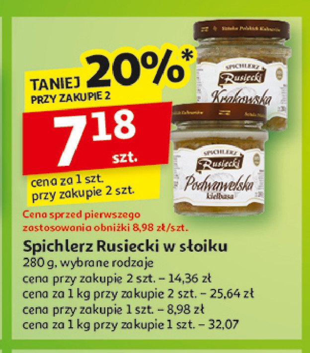 Podwawelska kiełbasa Spichlerz rusiecki promocja