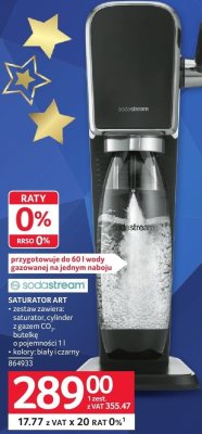 Saturator art sodastream promocja w Selgros