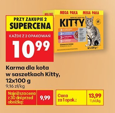 Karma dla kota w saszetkach, 12x100g promocja w Biedronka
