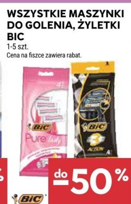 Maszynki do golenia, żyletki BIC promocja w Stokrotka