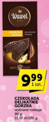 Czekolada delikatnie gorzka wawel promocja w ABC