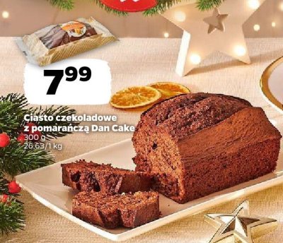 Ciasto czekoladowe z pomarańczą Dan Cake promocja w Netto