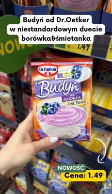 Budyń smak borówka śmietanka promocja w Kaufland