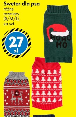 Sweter dla psa różne rozmiary promocja w Tedi
