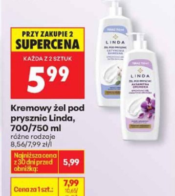 Kremowy żel pod prysznic, 700/750 ml promocja w Biedronka
