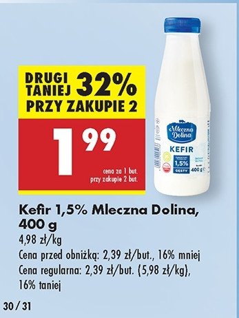 Kefir 1.5% Mleczna dolina promocja