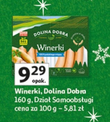 Winerki Dolina Dobra 160 g promocja w Auchan