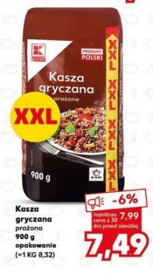 Kasza gryczana prażona K-classic promocja