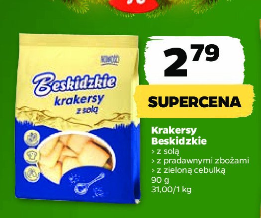 Krakersy z sol膮 Aksam beskidzkie promocja