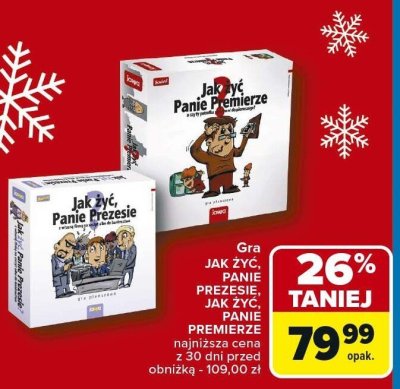 Gra JAK ŻYĆ, PANIE PREZESIE, JAK ŻYĆ, PANIE PREMIERZE promocja w Carrefour
