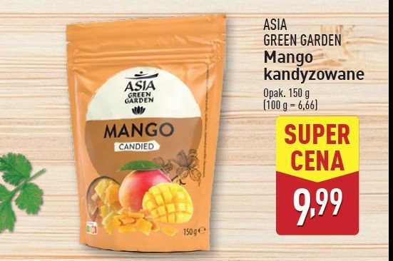 Mango kandyzowane Asia green garden promocja w Aldi