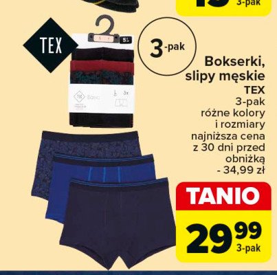 Slipy męskie Tex promocja