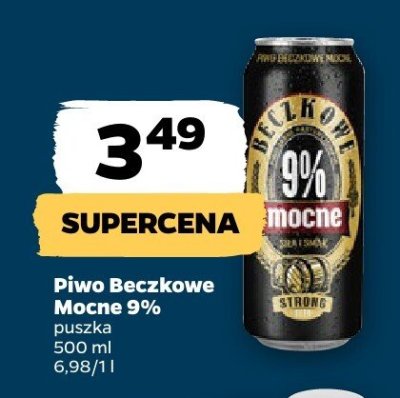 Piwo Beczkowe Mocne 9% promocja w Netto