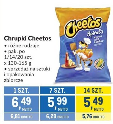 Chrupki Cheetos Spirals promocja w Makro