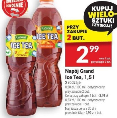 Napój Grand Ice Tea 1.5l promocja w Twój Market