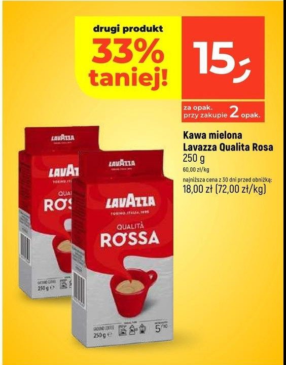 Kawa Lavazza qualita rossa promocja w Dealz