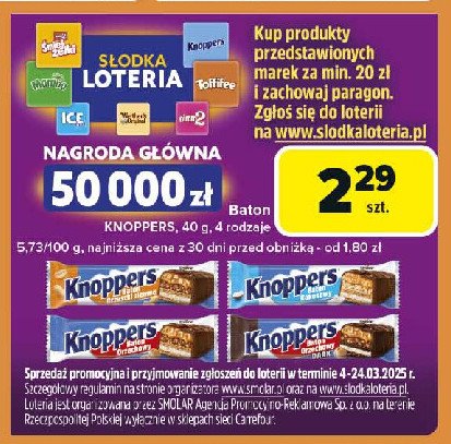 Baton dark Knoppers promocja