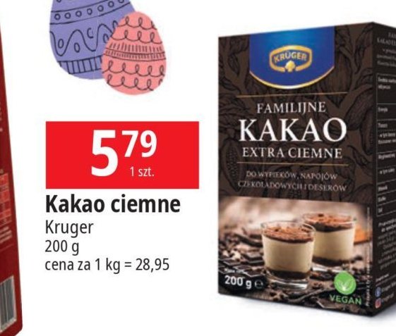 Kakao familijne ciemne Kruger promocja