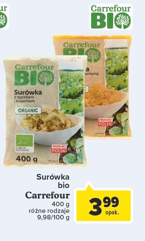 Surówka z ogórkiem i koperkiem Carrefour bio promocja