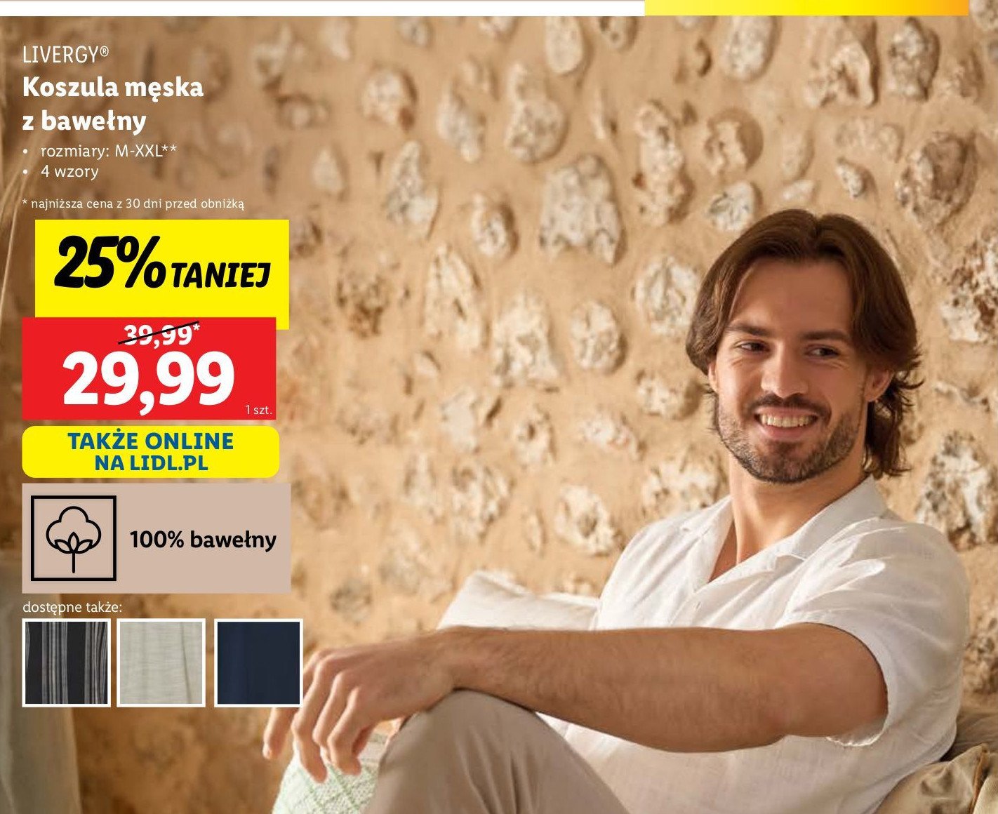 Koszula męska m-xxl Livergy promocja w Lidl